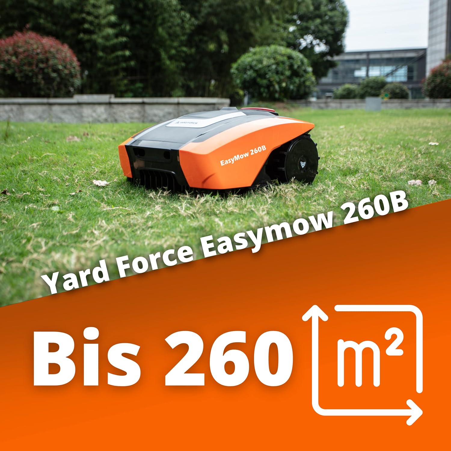 karaca-alisveris - Easymow 260B - 260m² - robot tondeuse, noir/orange