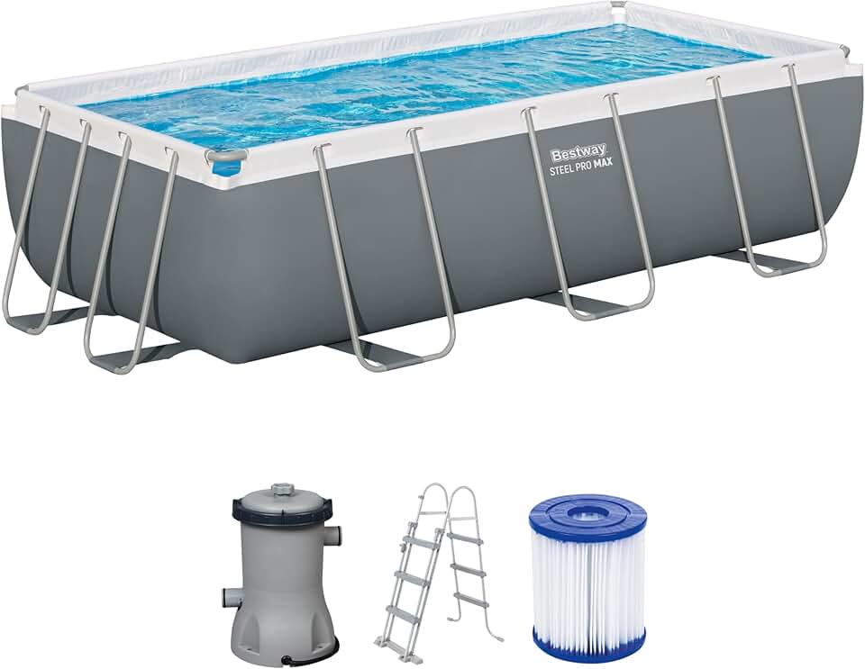 karaca-alisveris - Steel Pro Max - 404x201x100 cm - Kit piscine hors sol - 56466
