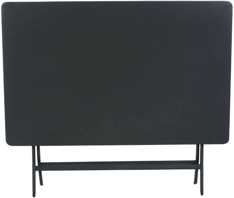 karaca-alisveris - Greensboro - 4 places, rectangulaire, acier renforcé, gris graphite