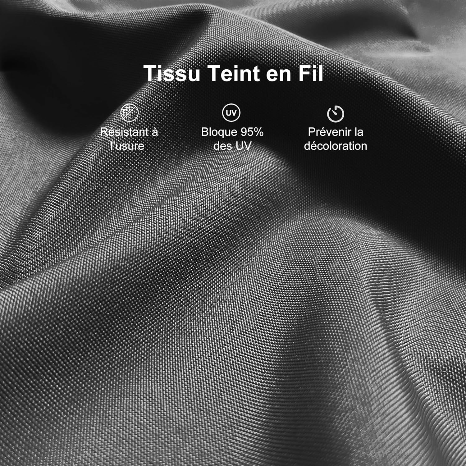 karaca-alisveris - pergola aluminium - 4,8x3,5m - LED, toit rétractable, tissu mass teinté, structure résistante