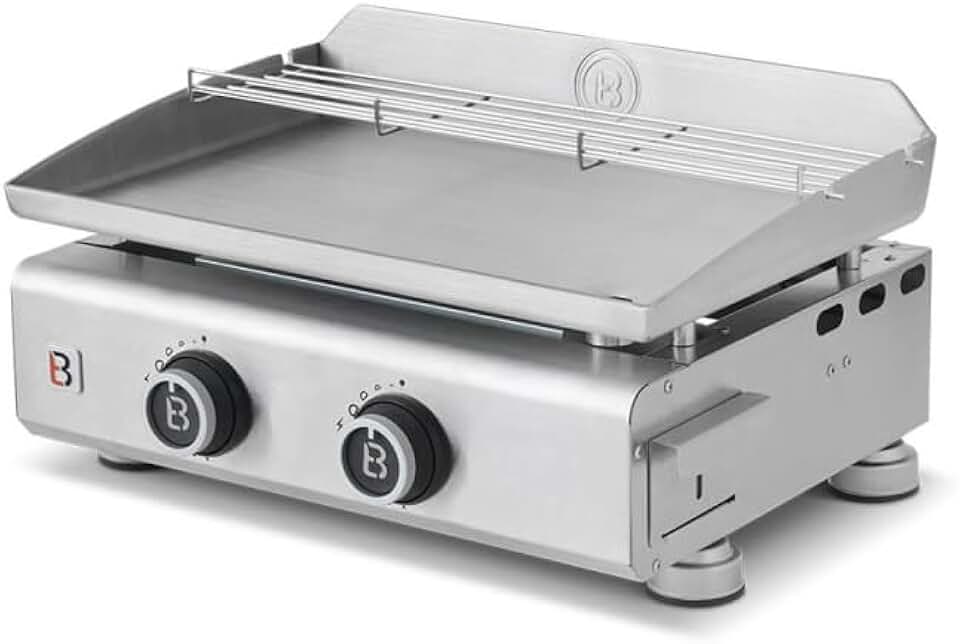 Favex - karaca-alisveris plancha gaz inox 2 feux 52x34cm 5,3kW Stable Flame