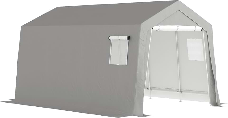 karaca-alisveris - Abri de jardin extérieur - 3x4,5x2,5m - porte zippée, étanche et anti-UV