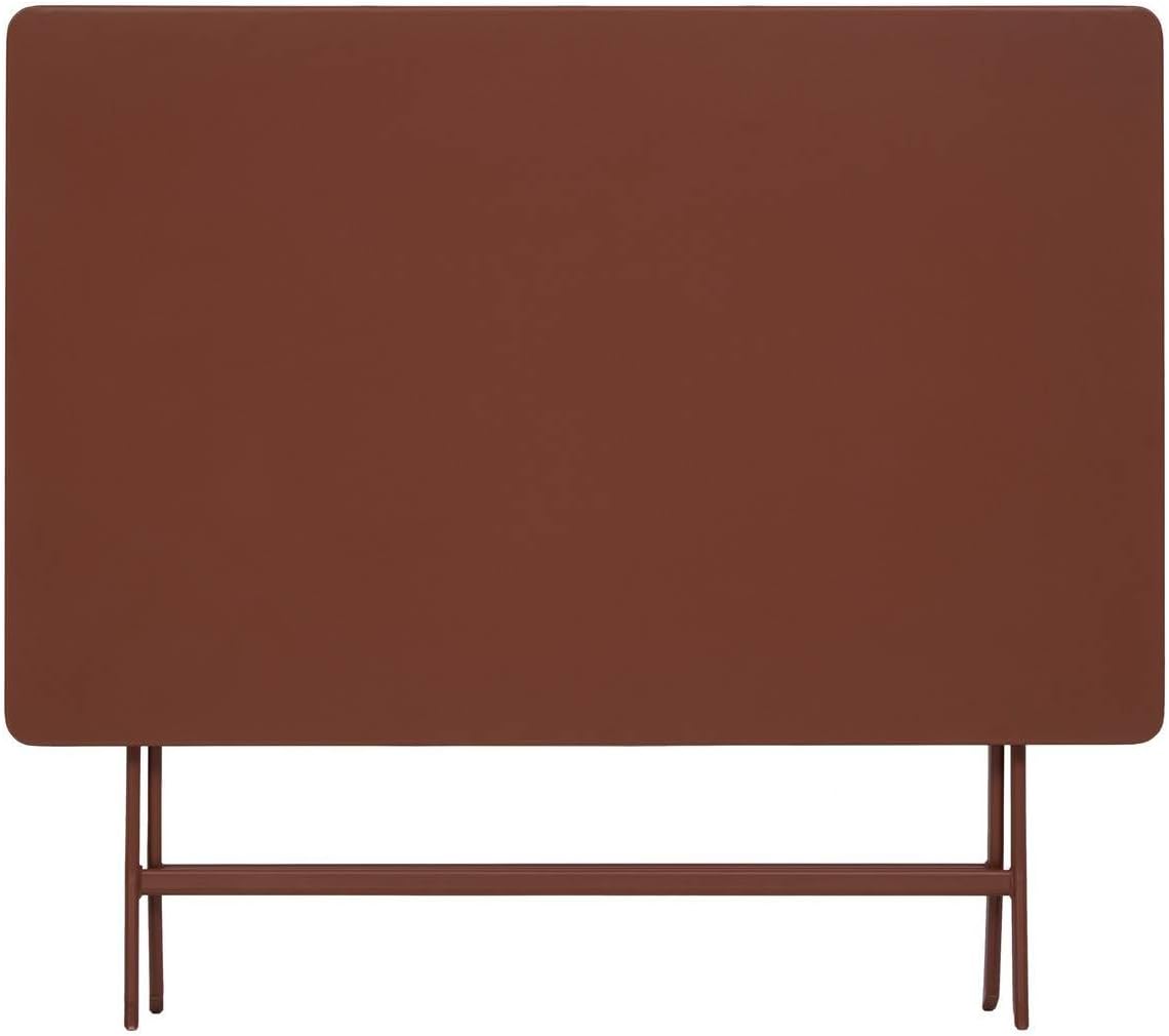 karaca-alisveris - Greensboro - 110x70 cm - table pliante 4 places acier acajou