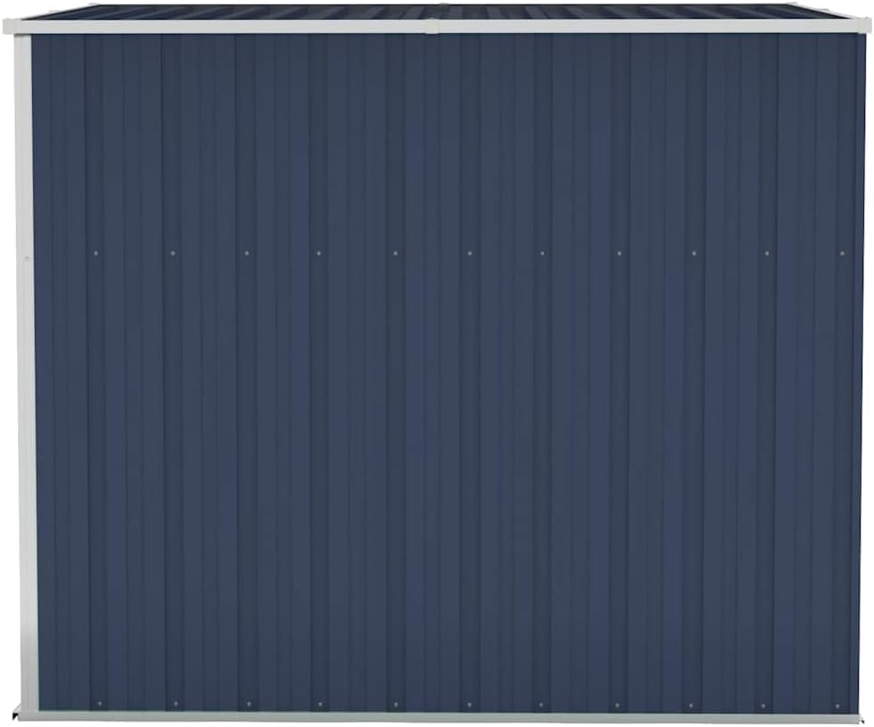 karaca-alisveris Abri de Jardin Mural Anthracite 118x194x178 cm Acier