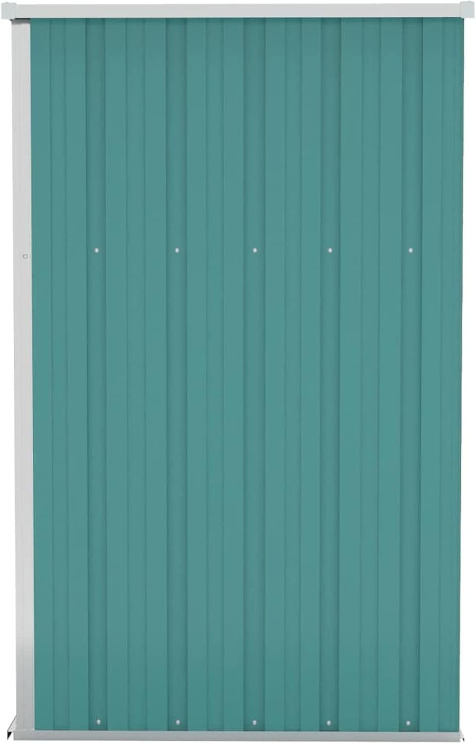 Abri de jardin mural en acier galvanisé vert 118 x 100 x 178 cm