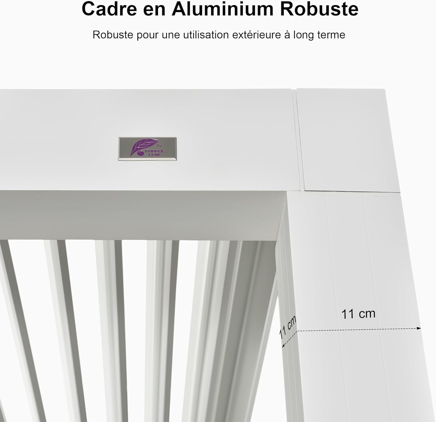 karaca-alisveris - Pergola bioclimatique 4,84x3,68m alu, LED, gouttières