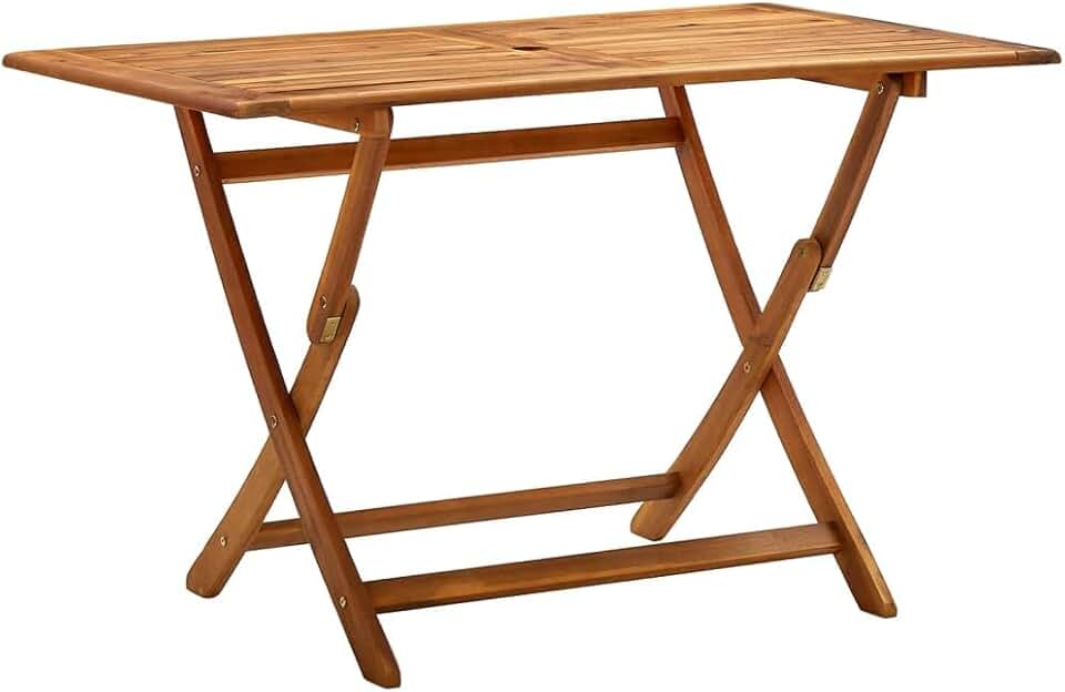 karaca-alisveris - Table pliante extérieure - 120x70x75 cm - acacia massif