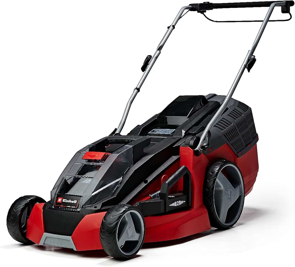 karaca-alisveris Tondeuse à Gazon sans Fil GE-CM 43 Li M KIT Power X-Change (36V, Largeur de Coupe 43 cm, Surface conseillée 500 m²) Livré avec 2 Batteries 4,0 Ah et Chargeur