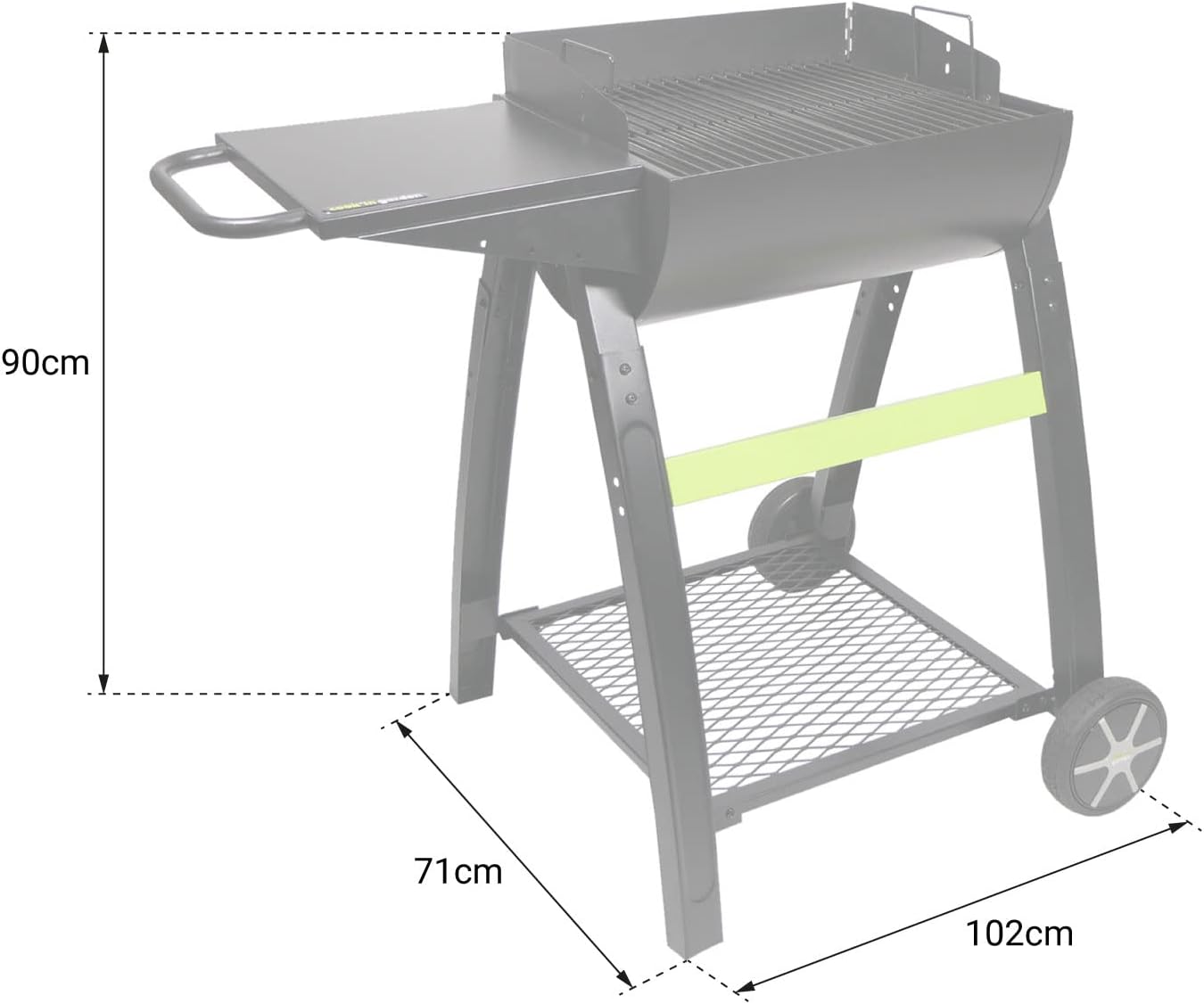 karaca-alisveris - Barbecue TONINO 50 - acier - ventilation, 4-6 pers.