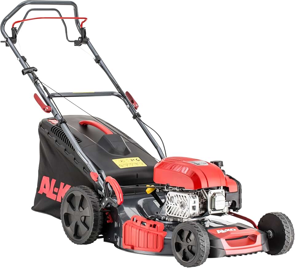 karaca-alisveris Tondeuse à Gazon à Essence Easy 5.16 SP-D, Largeur de Coupe 51 cm, Puissance Moteur 3.0 KW, Traction à 1 Vitesses, Fonction 4INONE, boîtier en tôle d'acier, pour pelouses jusqu'à 1800 m²