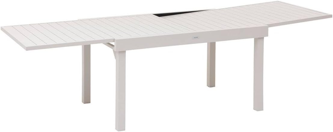 karaca-alisveris - Piazza Extensible - 220/320x100cm - 10 places, aluminium epoxy