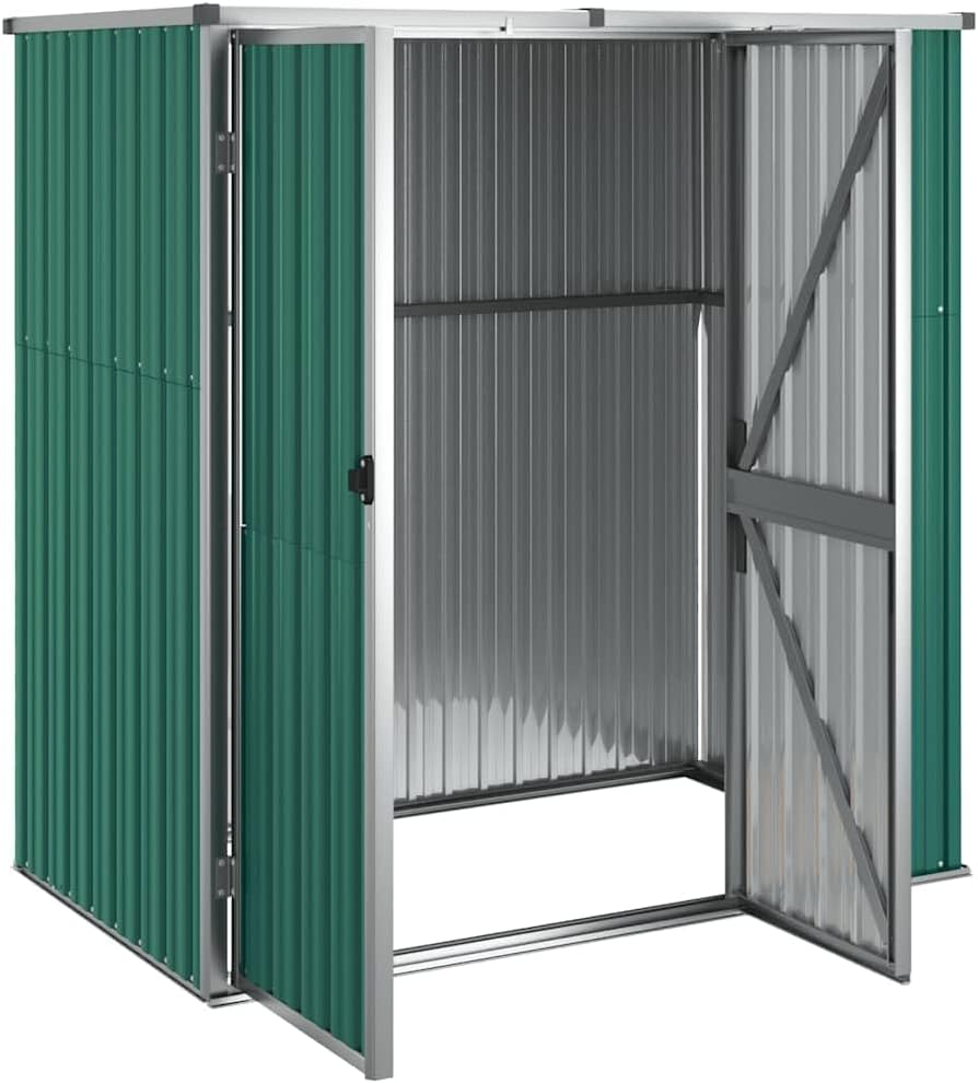 karaca-alisveris Abri à Outils de Jardin Vert 161x89x161 cm Acier galvanisé, Maison & Jardin, Pelouses & Jardins, Vie en extérieur, Structures extérieures, Cabanes & abris de Jardin, Vert, (Poids 29.62KG)
