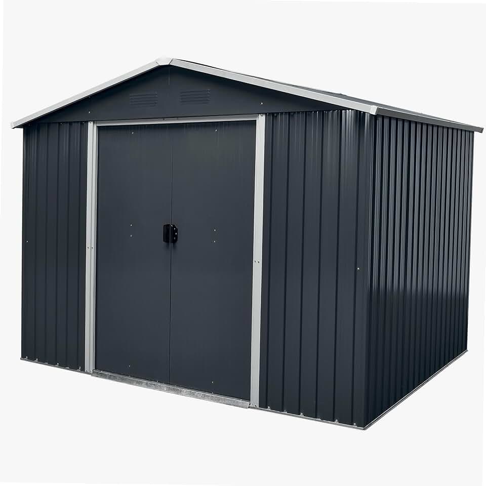 karaca-alisveris - abri de jardin métal - 5m² - solide et durable