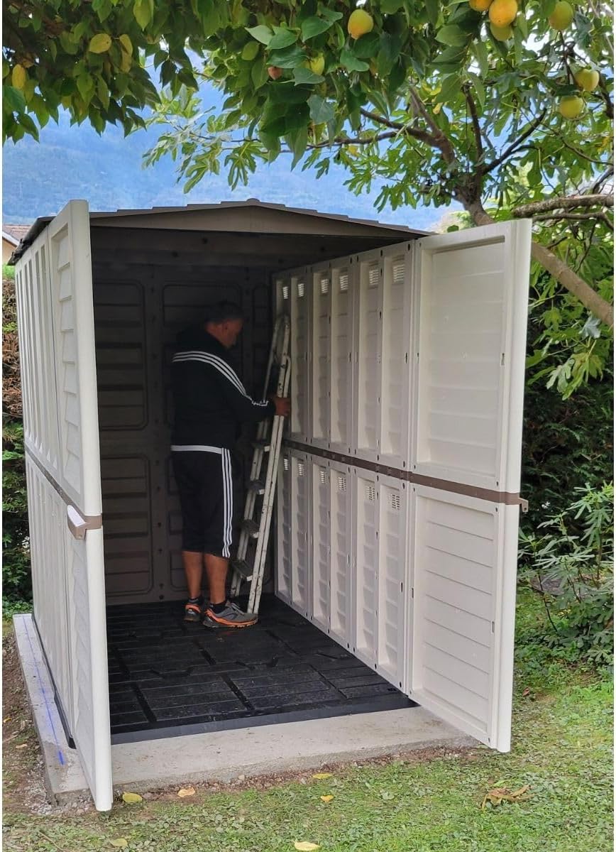 karaca-alisveris - Abri de Jardin XL 3,14m², double paroi, anti-UV, 5500L