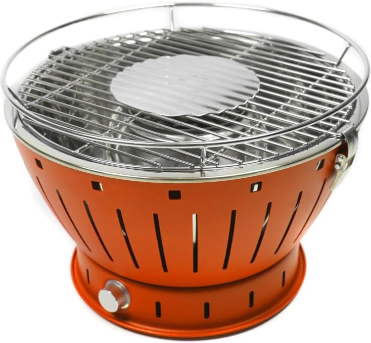 karaca-alisveris - Barbecue portable sans fumée - 35cm diamètre - charbon de bois