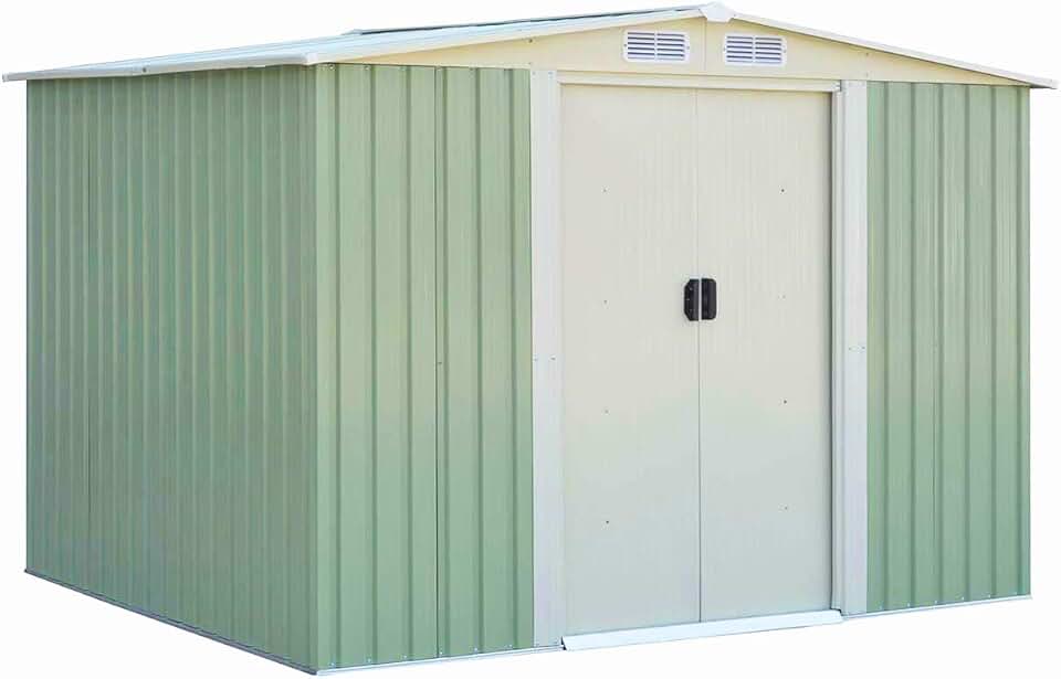 karaca-alisveris - Abri de Jardin Série Stockage - 205x257x175,5 cm - porte coulissante, toit galvanisé, aération