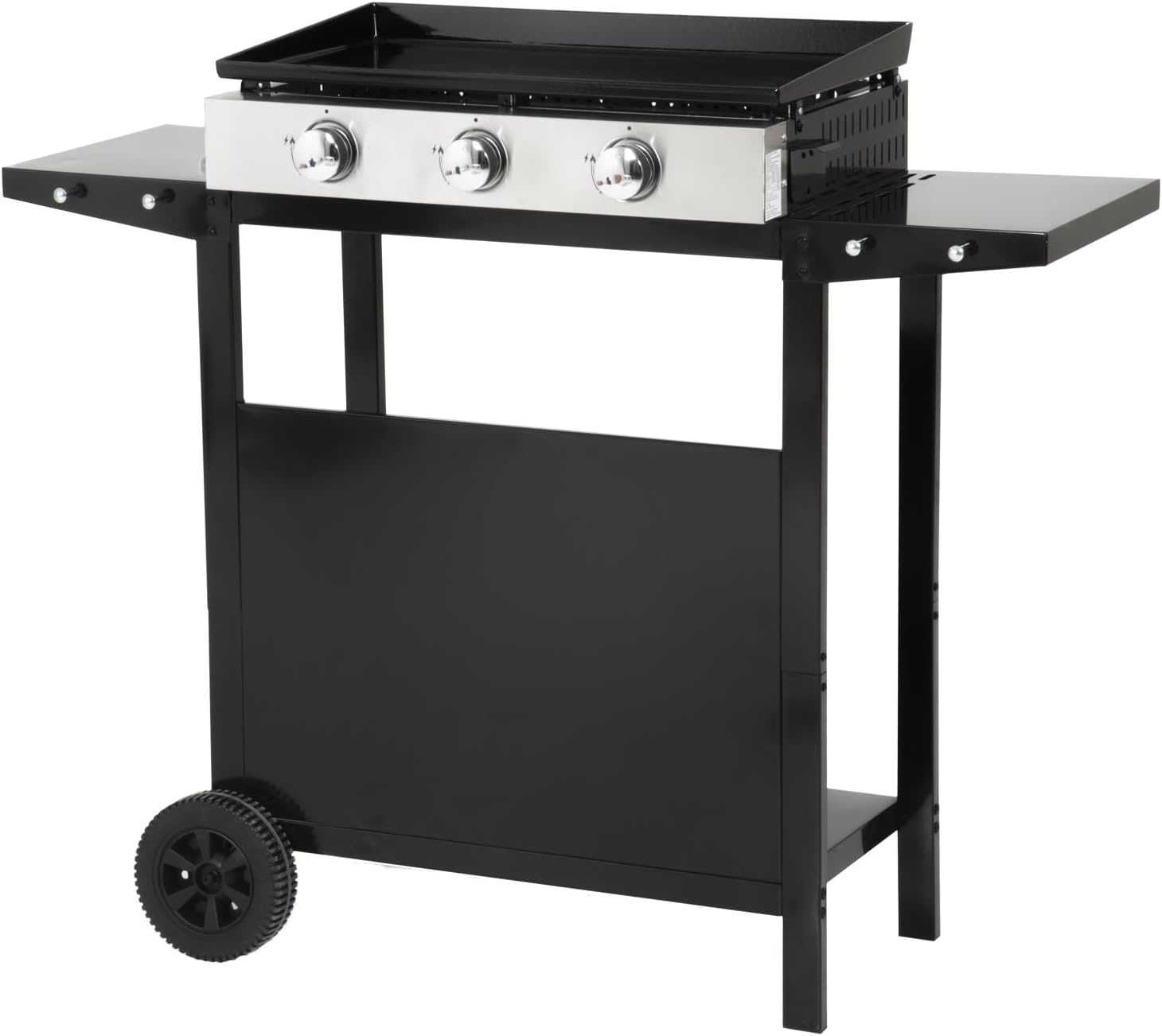 karaca-alisveris - Plancha Mérida sur chariot 3 brûleurs 6kW 74x33 cm