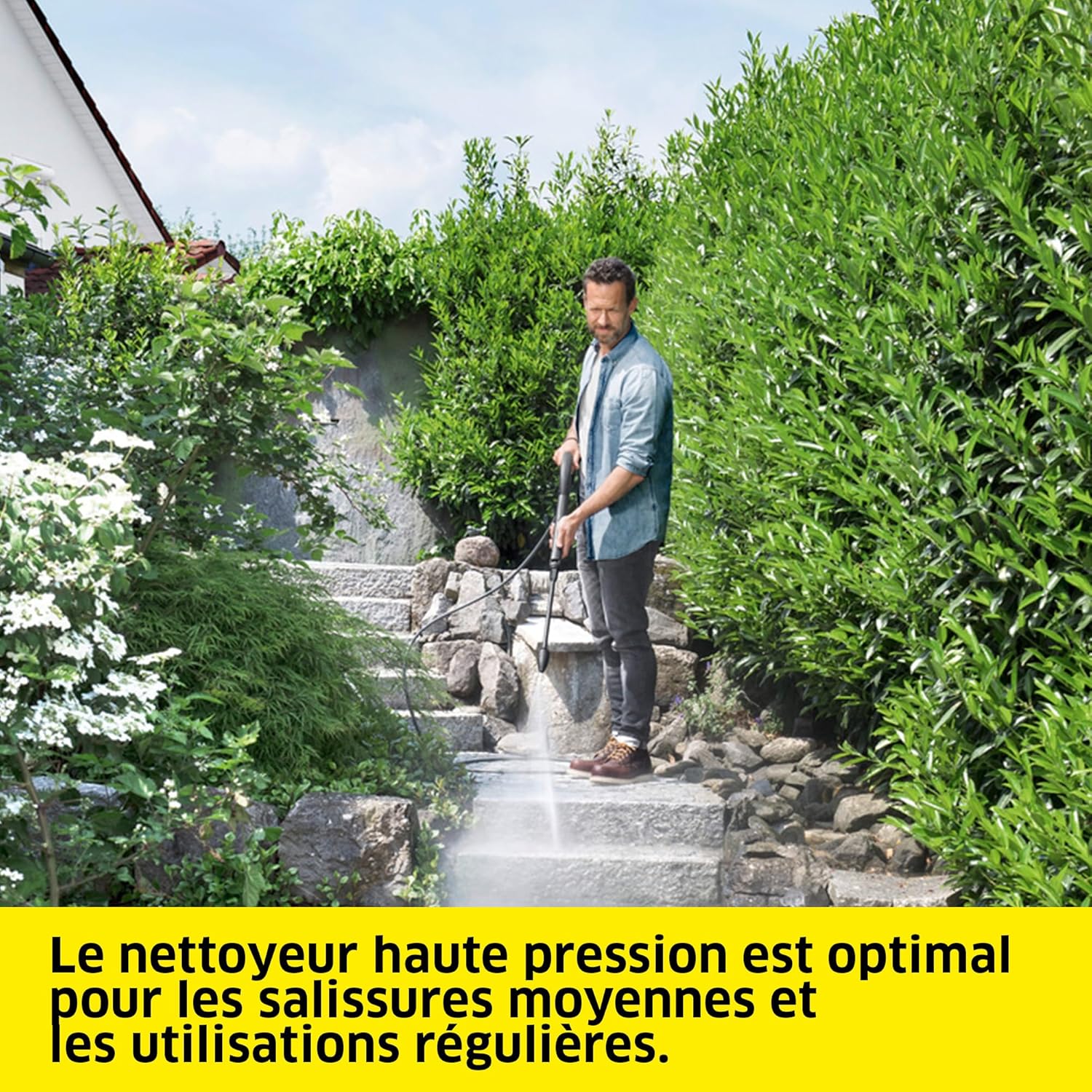 karaca-alisveris - Nettoyeur Haute Pression K 5 Classic Car & Home - 145 bar, 500L/h, 40m²/h, Filtre à Eau, Poids 5.6kg, Pistolet