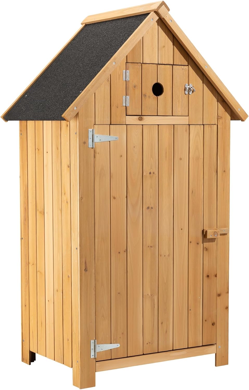 karaca-alisveris - Abri de jardin bois - 770x540x1370mm - toit bitume, 2 portes