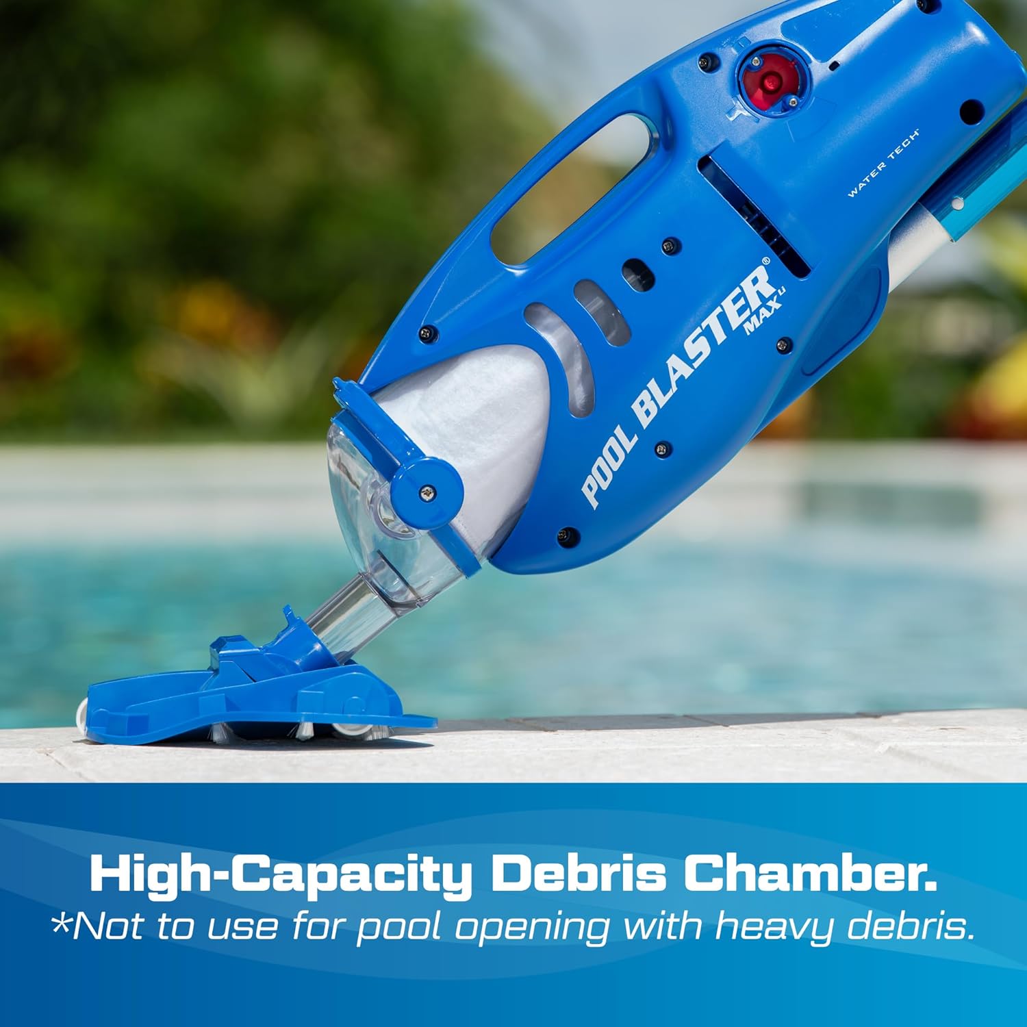 Water Tech karaca-alisveris Max Li Aspirateur de piscine, aspirateur de piscine sans fil avec moteur P30, aspirateur à main pour piscine et spa