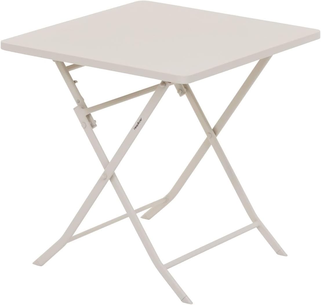 karaca-alisveris - Greensboro - 2 places - Table carrée pliante acier époxy renforcé